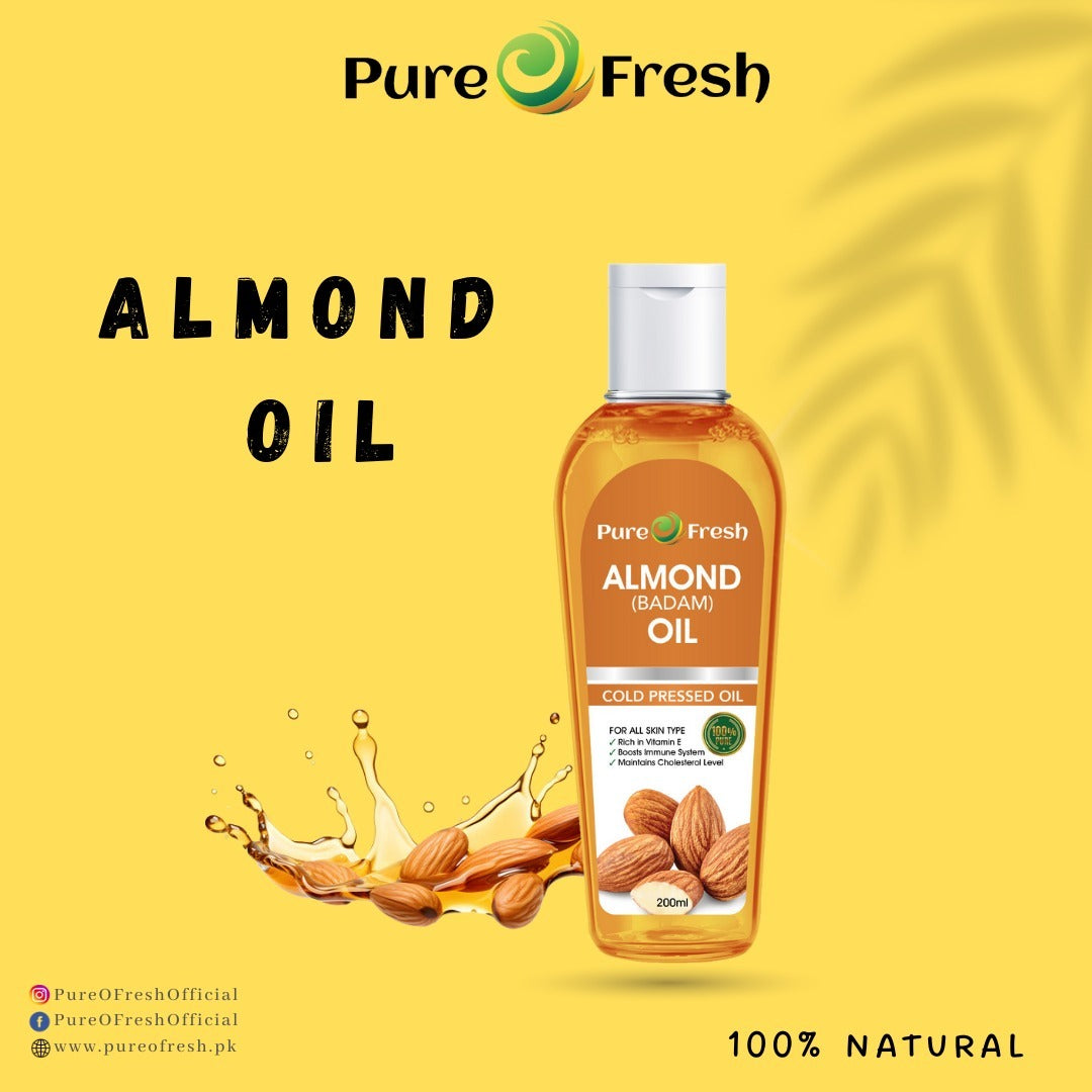 Almond Oil - Cold Pressed - (بادام)