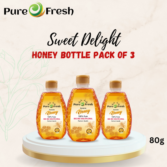 Bundle Offer Bottle Honey Pure Acacia 100% (Pack of 3)