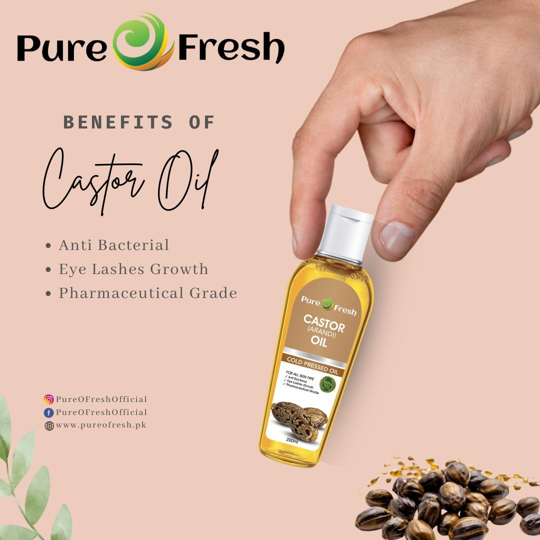 Castor Oil - Cold Pressed - (ارنڈ)