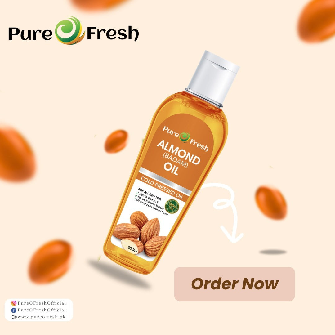 Almond Oil - Cold Pressed - (بادام)