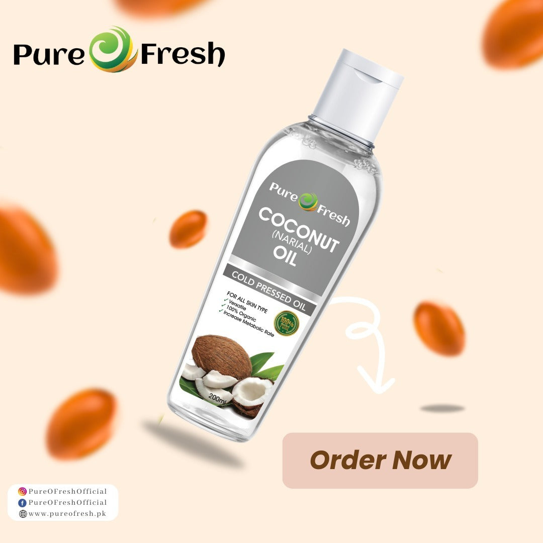 Coconut Oil - Cold Pressed - (ناریل)