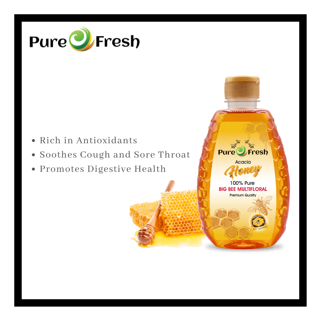 Pure Acacia Honey Bottle 100% – Best Honey Price in Pakistan