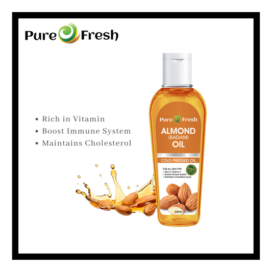 Almond Oil - Cold Pressed - (بادام)