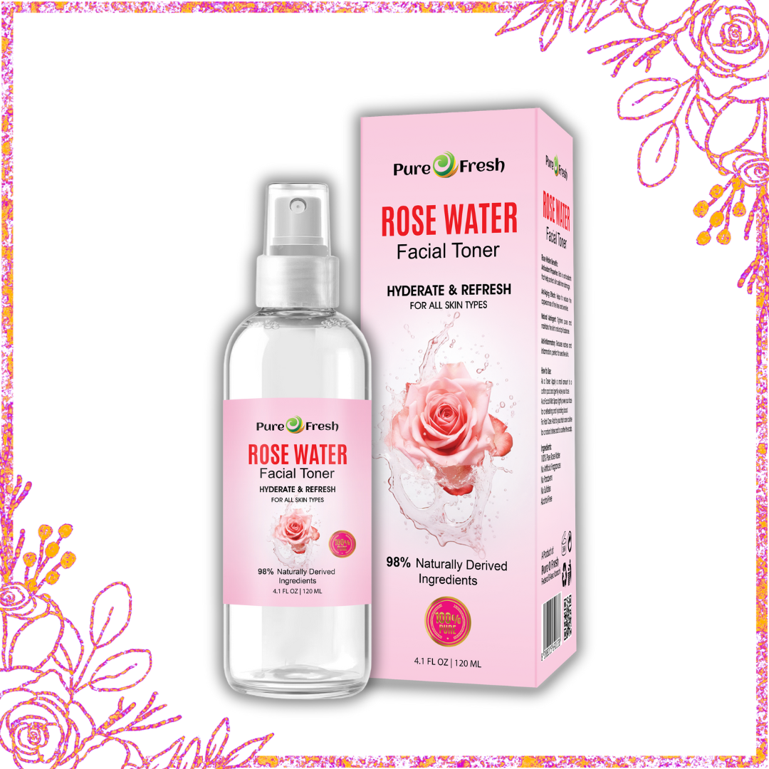 Buy 2 Rose Water Spray 120ml & Get Honey 80g FREE (Pack of 2)