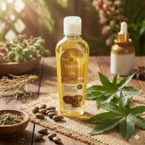 Pure Organic Castor Oil for Hair Growth and Eyelashes