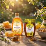 Pure Organic Honey Jar and Squeezy Bottle Pakistan